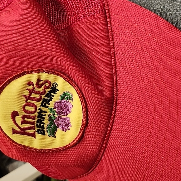 Vintage 80s Knott's Berry Farm Spell Out Patch Roped Trucker Hat Cap Snapback - Picture 3 of 5